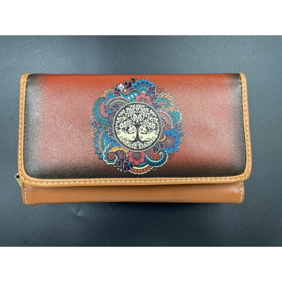 Purse Handbag Cross Body Gift Set Leather Tree of Life Hand Made Artisanal - Picture 7 of 12